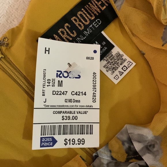 Flowy silky Midi Dress - New with tag - size M - Picture 5 of 5